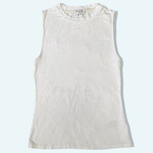 Babaton white sleeveless top